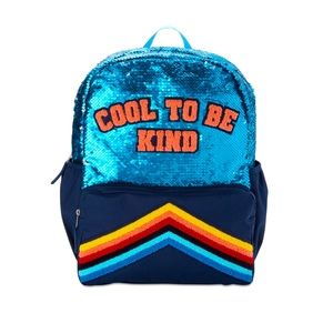 Embellished blue sequin Backpack